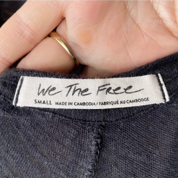 Free People We the Free Shimmy Sasha dark black Tank Top Dress - Picture 7 of 8